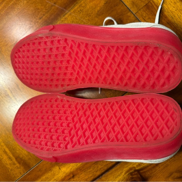 VANS Old Skool Stackform white suede sneakers w/ hot pink soles - Picture 7 of 8